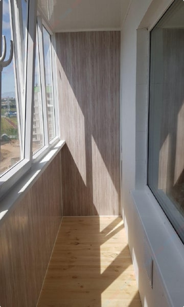 Остекление и отделка балкона Пермь Стеклим-Теплим