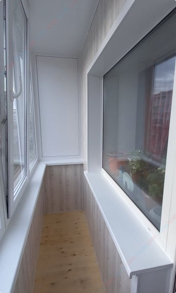 Остекление и отделка балкона Пермь Стеклим-Теплим