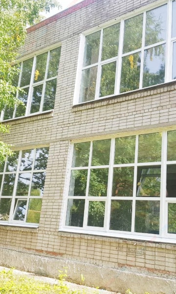 Остекление школы Пермь Стеклим-Теплим