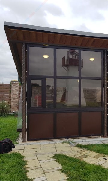 Остекление летней кухни Пермь Стеклим-Теплим