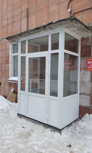 Остекление и установка входной группы Пермь Стеклим-Теплим