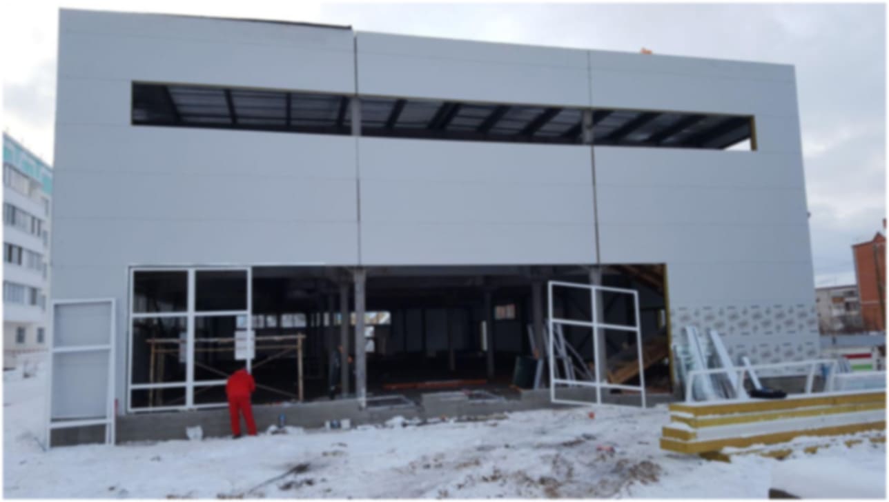 Остекление магазина Пятерочка под ключ в Перми Стеклим-Теплим