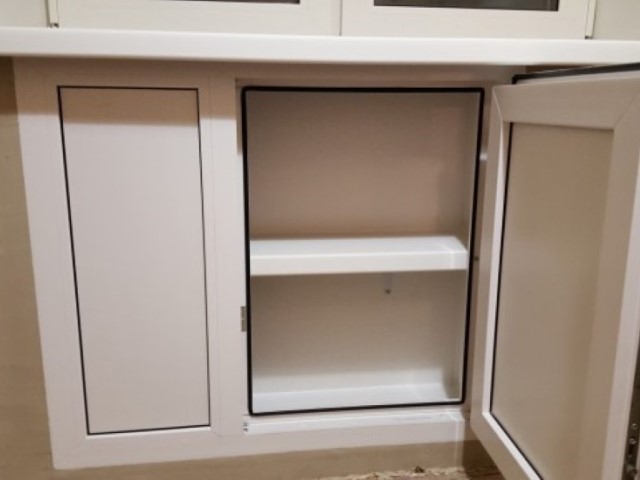 Установка окон с хрущевским холодильником в Перми Стеклим-Теплим