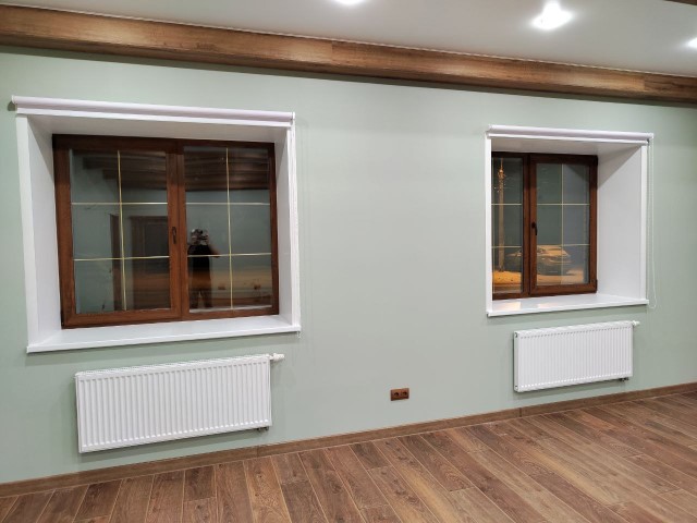 Установка дизайнерских окон в частный дом