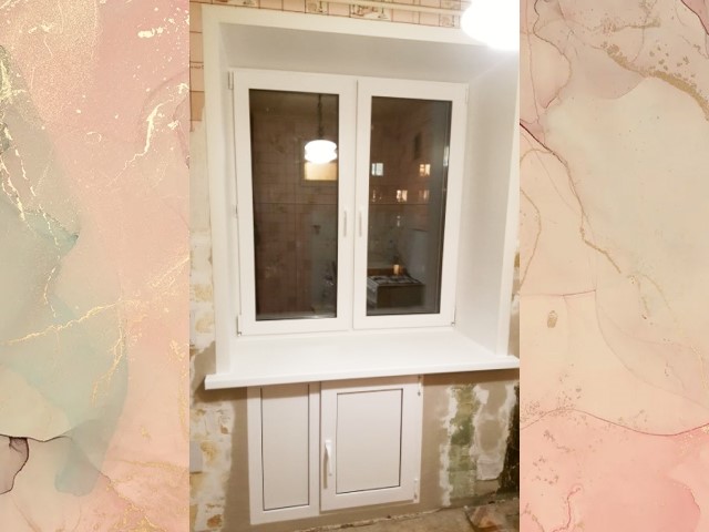 Установка окон с хрущевским холодильником в Перми Стеклим-Теплим