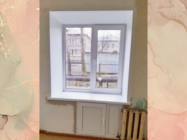 Установка окон с хрущевским холодильником в Перми Стеклим-Теплим