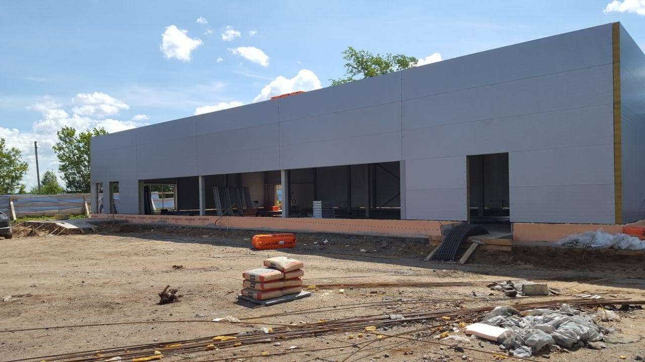 Остекление магазина Пятерочка в Перми Стеклим-Теплим