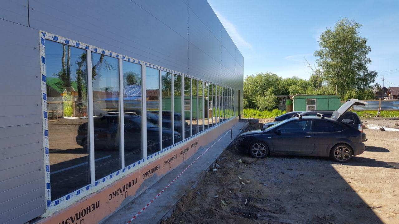 Остекление магазина Пятерочка в Перми Стеклим-Теплим