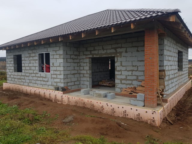 Остекление частного дома из газобетонных блоков Стеклим-Теплим Пермь