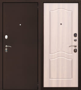 Дверь входная двухконтурная для квартиры Страж 2К Беленый дуб
