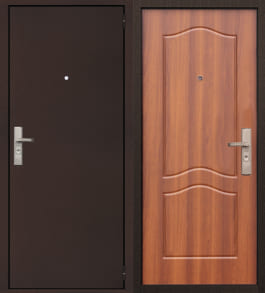 Входная дверь для квартиры двухконтурная Страж 2К Лесной орех
