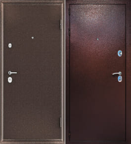 Дверь входная для квартиры трехконтурная Страж 3К металл-медь