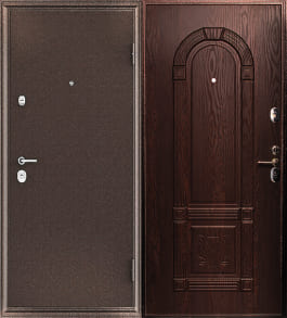 Дверь трехконтурная для квартиры входная Страж 3К-3Д Венге