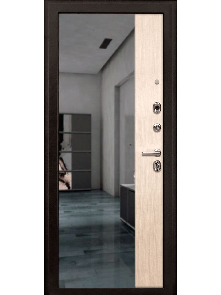 Дверь входная в квартиру трехконтурная Страж 3К Панорама. Вид изнутри